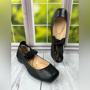NWO BOX - Jessica Simpson Elastic Criss-Cross Ankle Strap Ballet Flats Size 8